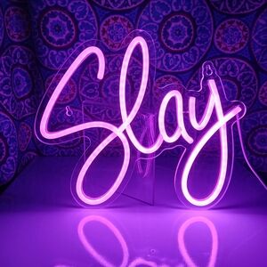 Neon 'Slay' Sign